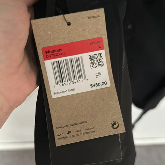 Nike Tech Pack Storm Fit Parka ADV Therma Fit Black Belted Coat Oversized NWT L - Picture 6 of 10